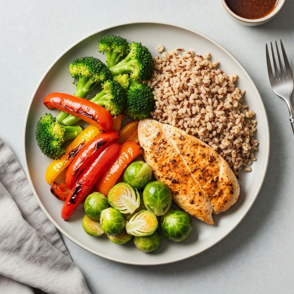 Healthy balanced meal